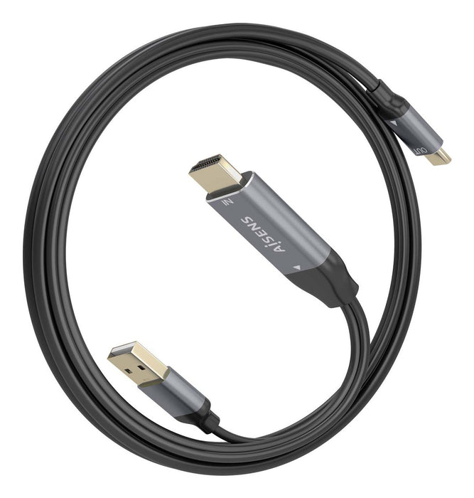 EAN 8435739901564 - AISENS A109-0871 adaptador de cable de vídeo 1,8 m HDMI + USB USB Tipo C imagen 2