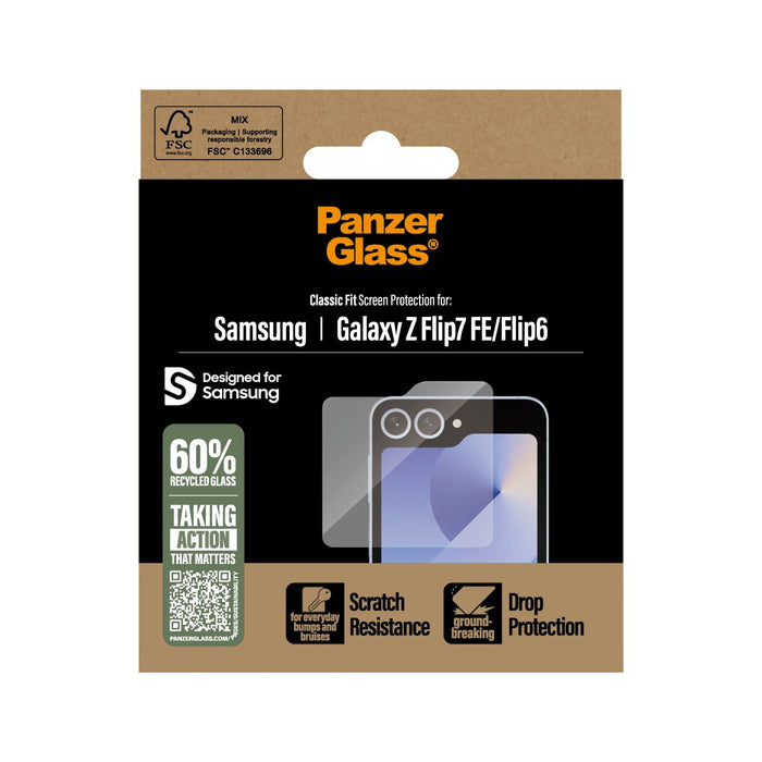 EAN 5715685001420 - PanzerGlass ® Screen Protector Samsung Galaxy Z Flip7 FE | Flip6 | Classic Fit Protector de pantalla 1 pi imagen 3