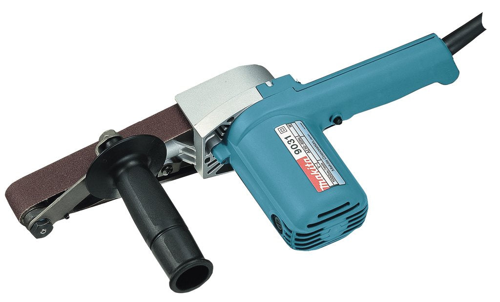 EAN 0088381016254 - Makita 9031 lijadora portátil Lijadora de banda Negro, Azul, Plata imagen 1