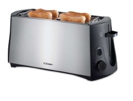 EAN 4004631000688 - Cloer 3719 tostadora 4 rebanada(s) 1380 W Negro, Acero inoxidable imagen 1
