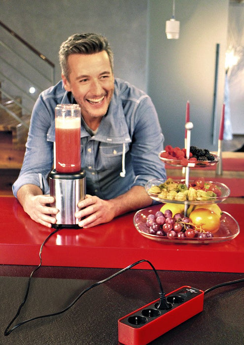 EAN 4007123643189 - Brennenstuhl 1153240070 base múltiple 1,5 m 4 salidas AC Interior Negro, Rojo imagen 4