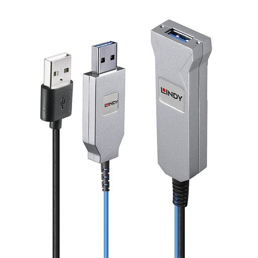 EAN 4002888433464 - Lindy 43346 cable USB USB 3.2 Gen 1 (3.1 Gen 1) 100 m USB A 2 x USB A Azul, Plata imagen 1