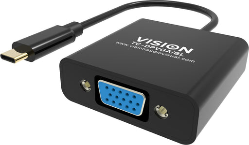 EAN 4979135000000 - Vision TC-USBCVGA/BL adaptador de cable de vídeo USB Tipo C VGA (D-Sub) Negro imagen 2