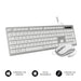 EAN 8436586741884 - SUBBLIM SUBKBC-CEKE60 teclado Ratón incluido Universal QWERTY Español Plata, Blanco imagen 1