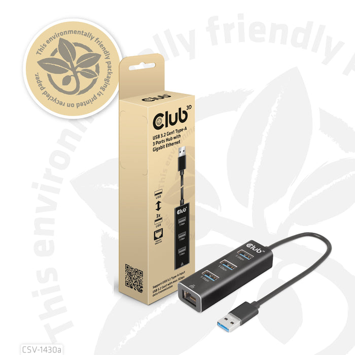 EAN 8719214472801 - CLUB3D CSV-1430a Alámbrico USB 3.2 Gen 1 (3.1 Gen 1) Type-A Negro imagen 10