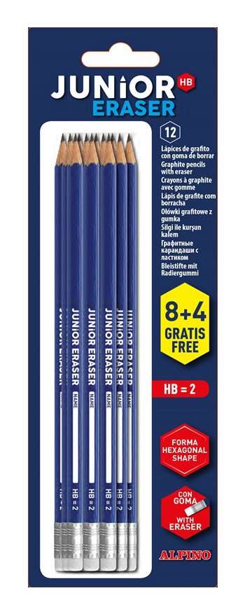 EAN 8413240508922 - Alpino Junior Eraser 2HB 12 pieza(s) imagen 1