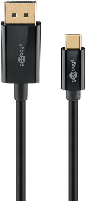 EAN 4040849757051 - Goobay 75705 adaptador de cable de vídeo 2 m USB Tipo C DisplayPort Negro imagen 1