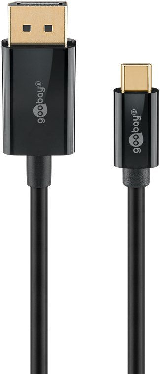 EAN 4040849757051 - Goobay 75705 adaptador de cable de vídeo 2 m USB Tipo C DisplayPort Negro imagen 1