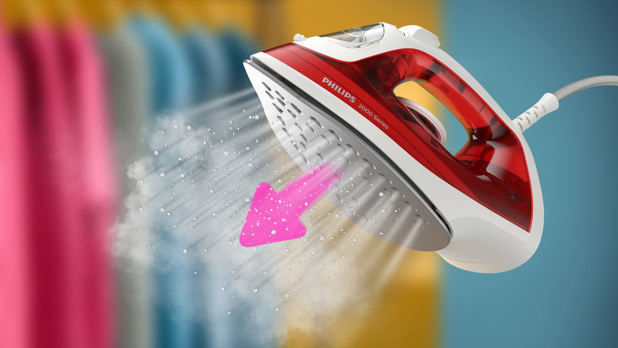 EAN 8720389044502 - Philips 2000 series DST2010/40 plancha Plancha a vapor Suela antiadherente Rojo, Blanco imagen 2