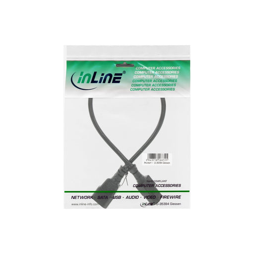 EAN 4043718020423 - InLine 16607 cable de transmisión Negro 0,75 m C14 acoplador C13 acoplador imagen 2