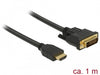 EAN 4043619856527 - DeLOCK 85652 adaptador de cable de vídeo 1 m HDMI tipo A (Estándar) DVI Negro imagen 1