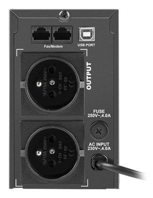 EAN 5901969406580 - Armac O/650E/LCD sistema de alimentación ininterrumpida (UPS) Línea interactiva 0,65 kVA 390 W 2 salidas  imagen 2