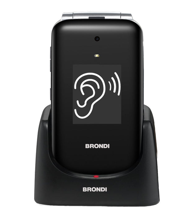 EAN 8015908770902 - Brondi Amico Supervoice 7,11 cm (2.8") Negro Teléfono para personas mayores imagen 1