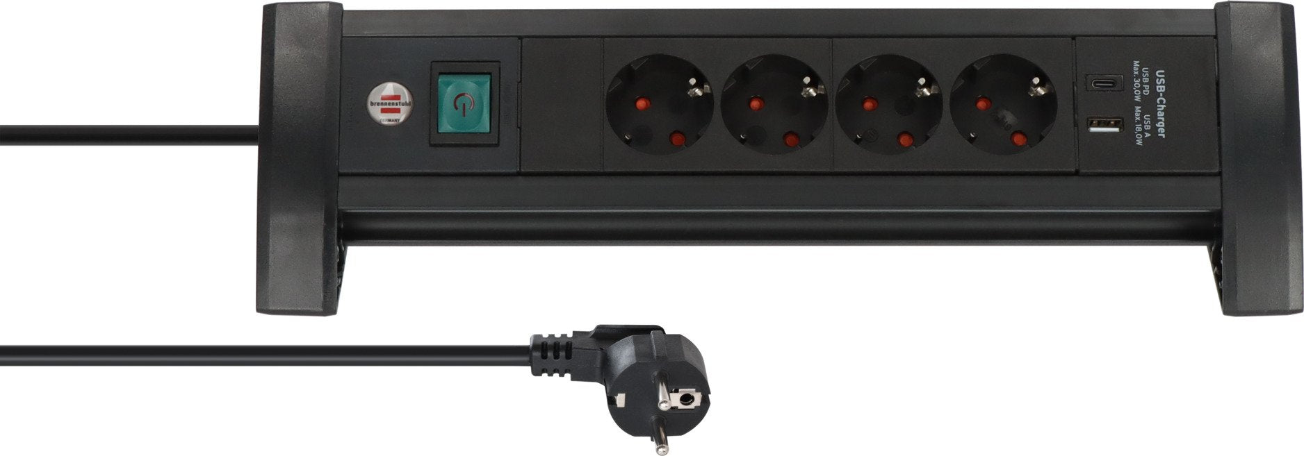 EAN 4007123694594 - Brennenstuhl 1156250544 base múltiple 1,8 m 4 salidas AC Interior Negro imagen 1