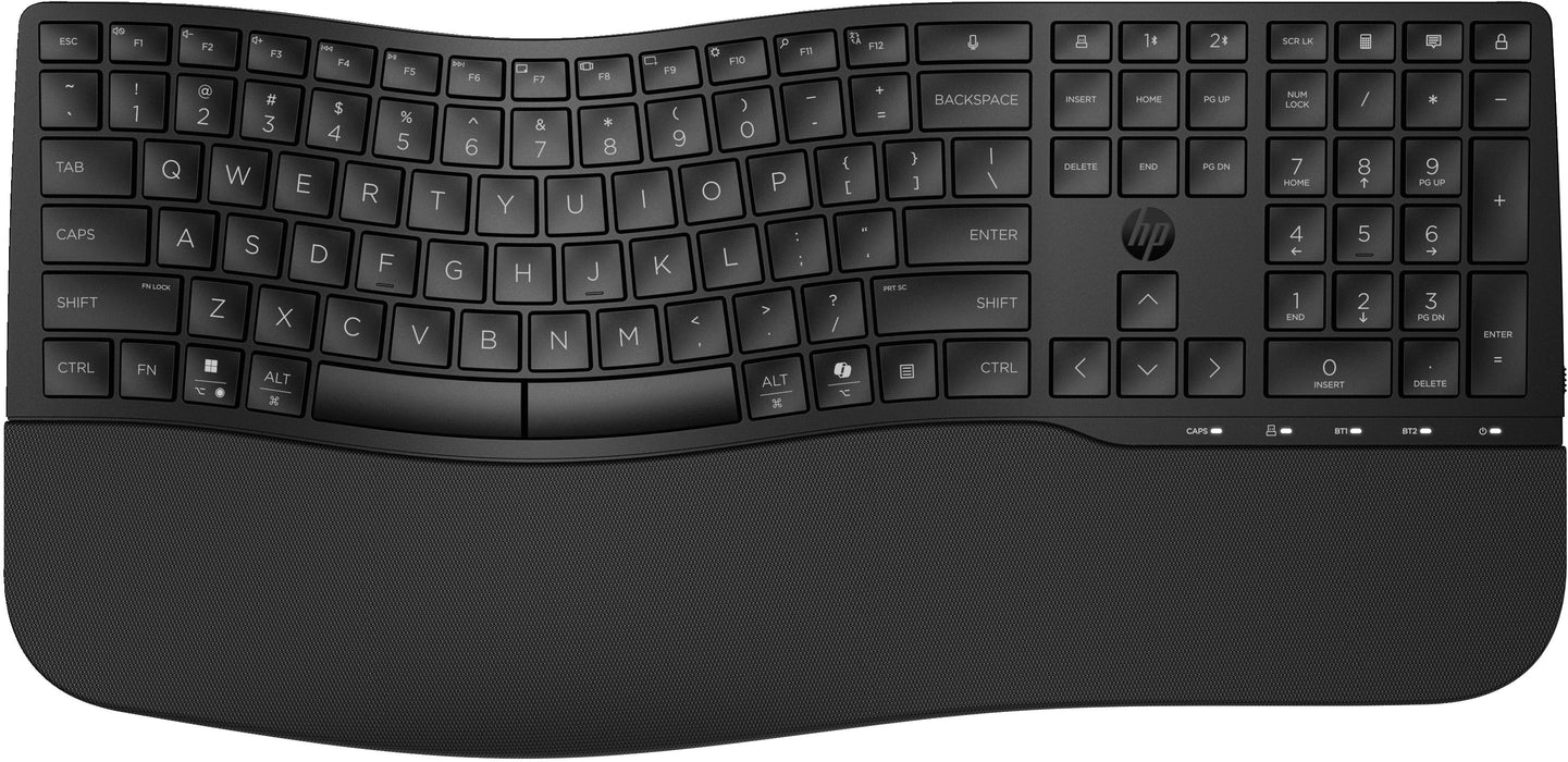 EAN 0198122954957 - HP 685 Comfort Dual-Mode Keyboard teclado Oficina RF Wireless + Bluetooth Negro imagen 6