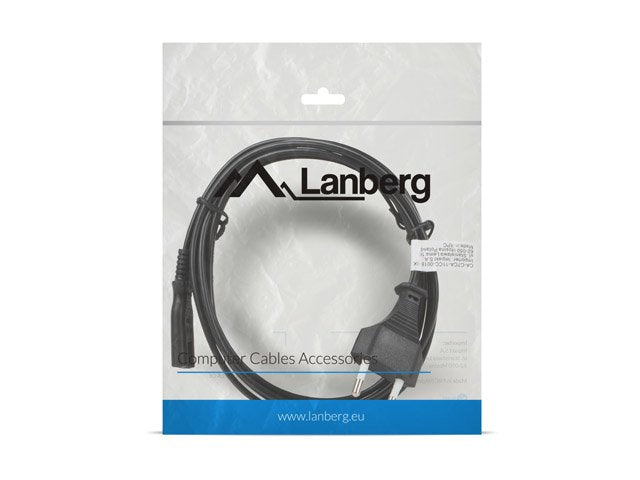 EAN 5901969409819 - Lanberg CA-C7CA-11CC-0018-BK cable de transmisión Negro 1,8 m C7 acoplador CEE7/16 imagen 4