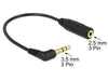EAN 4043619656752 - DeLOCK 0.17m 2.5mm/3.5mm cable de audio 0,17 m 3,5mm 2,5mm Negro imagen 2