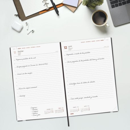 EAN 8422952403845 - Finocam 621986026 agenda Agenda diaria Negro imagen 5