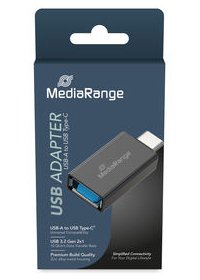 EAN 4260664876281 - MediaRange MRCS216 cambiador de género para cable USB Type-A USB Type-C Negro imagen 1