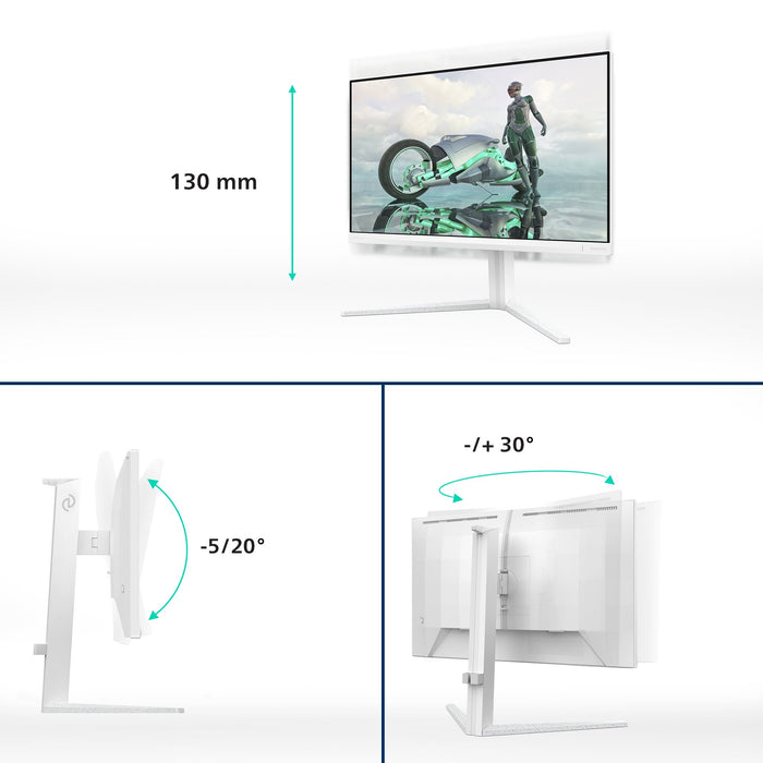 EAN 8721038001662 - Philips Evnia 24M2N3201A/00 pantalla para PC 60,5 cm (23.8") 1920 x 1080 Pixeles Full HD LCD Blanco imagen 3