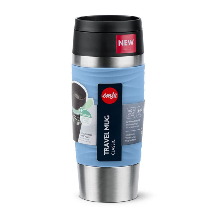 EAN 4009049545097 - EMSA Travel Mug Waves 36 ml Azul, Acero inoxidable imagen 4