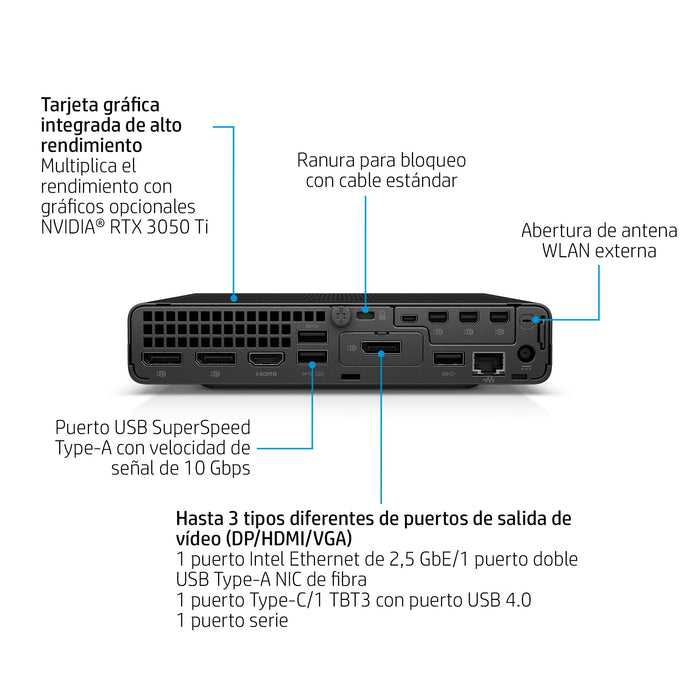 EAN 198415412317 - HP Elite Mini 800 G9 Intel® Core™ i7 i7-14700 16 GB DDR5-SDRAM 512 GB SSD Windows 11 Pro Mini PC Negro imagen 3