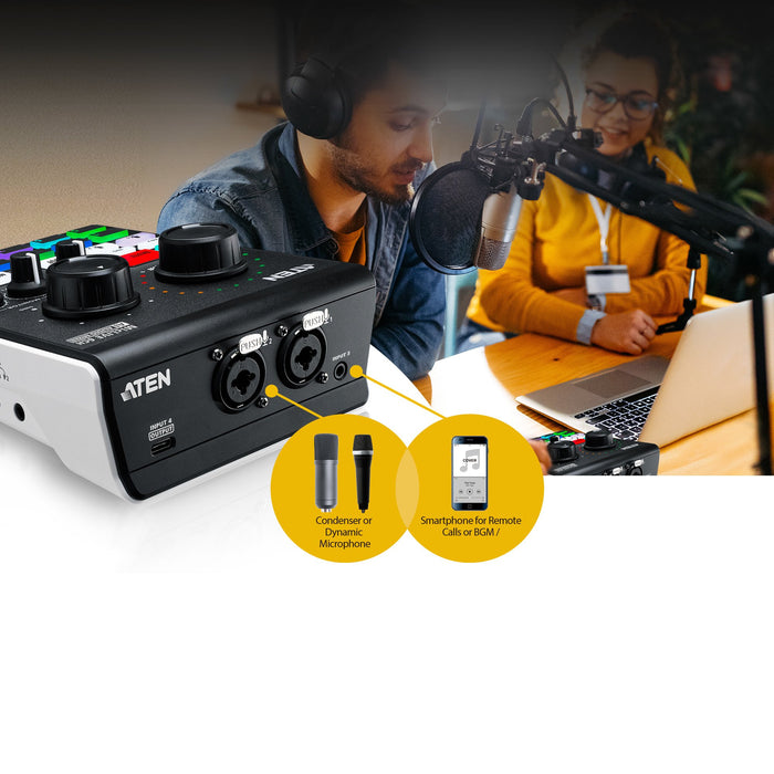 EAN 4710469341250 - ATEN UC8000 20 - 20000 Hz Negro, Gris imagen 5