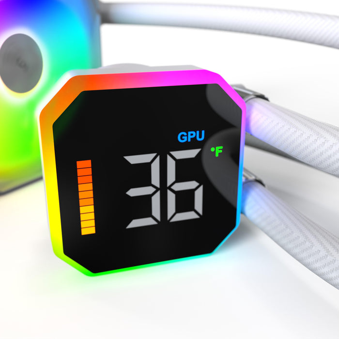 EAN 4710562746716 - Montech HyperFlow Digital 360 Procesador Sistema de refrigeración líquida todo en uno 12 cm Blanco 1 piez imagen 6