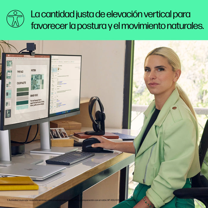 EAN 0196548939633 - HP 920 Ergonomic Vertical Mouse ratón Universal mano derecha Bluetooth + USB Type-A 4000 DPI imagen 13