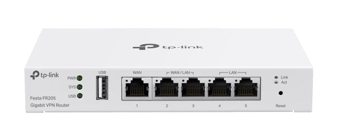 EAN 8885020621525 - TP-Link Festa FR205 router 10 Gigabit Ethernet, 100 Gigabit Ethernet, Gigabit Ethernet Blanco imagen 1