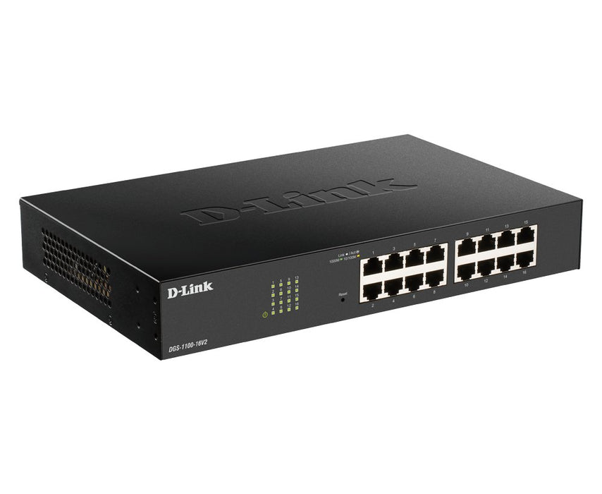 EAN 0790069451768 - D-Link DGS-1100-16V2 switch Gestionado L2 Gigabit Ethernet (10/100/1000) Negro imagen 2