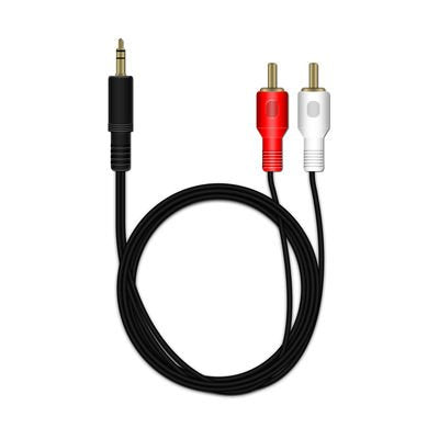 EAN 4260459612537 - MediaRange MRCS164 cable de audio 1 m 2 x RCA 3,5mm Negro imagen 2