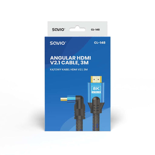 EAN 5901986046325 - Savio CL-148 cable HDMI 3 m HDMI tipo A (Estándar) Negro, Azul imagen 2