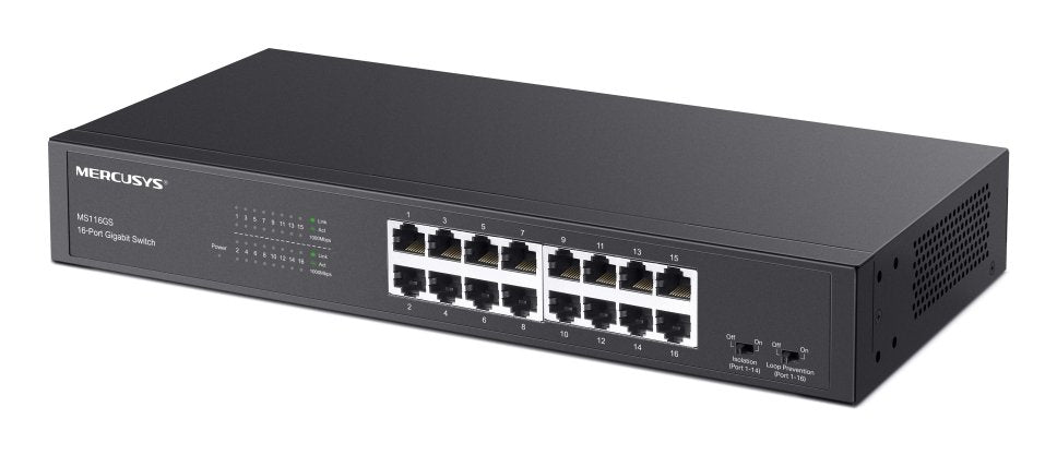 EAN 6957939002343 - Mercusys MS116GS switch Gigabit Ethernet (10/100/1000) Negro imagen 2