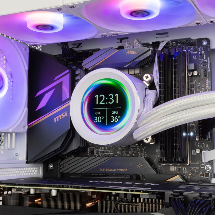 EAN 8436587975059 - NOX Hummer X-360 LCD Procesador Refrigerador de aire 12 cm Blanco 1 pieza(s) imagen 7