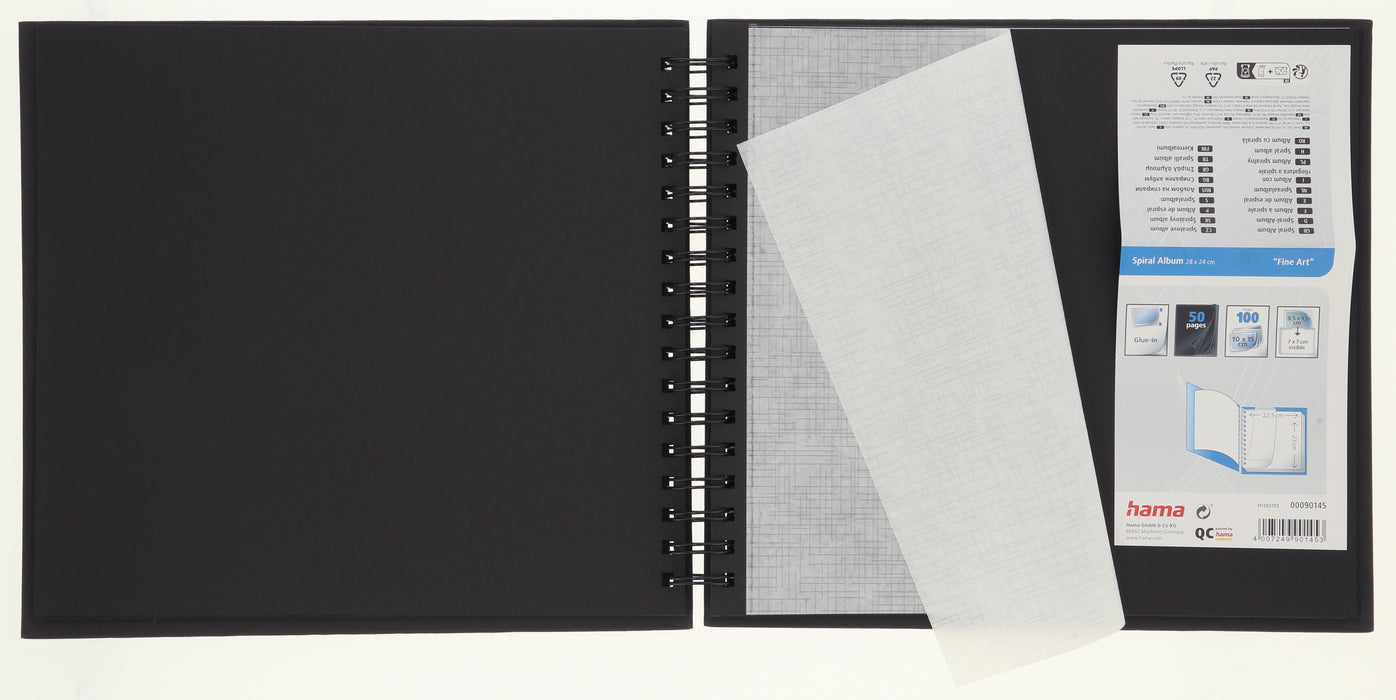 EAN 4007249901453 - Hama Spiral Album "Fine Art" álbum de foto y protector Negro 50 hojas imagen 5