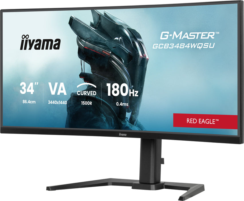 EAN 4948570125166 - iiyama G-MASTER GCB3484WQSU-B1 pantalla para PC 86,4 cm (34") 3440 x 1440 Pixeles UltraWide Quad HD LED N imagen 3