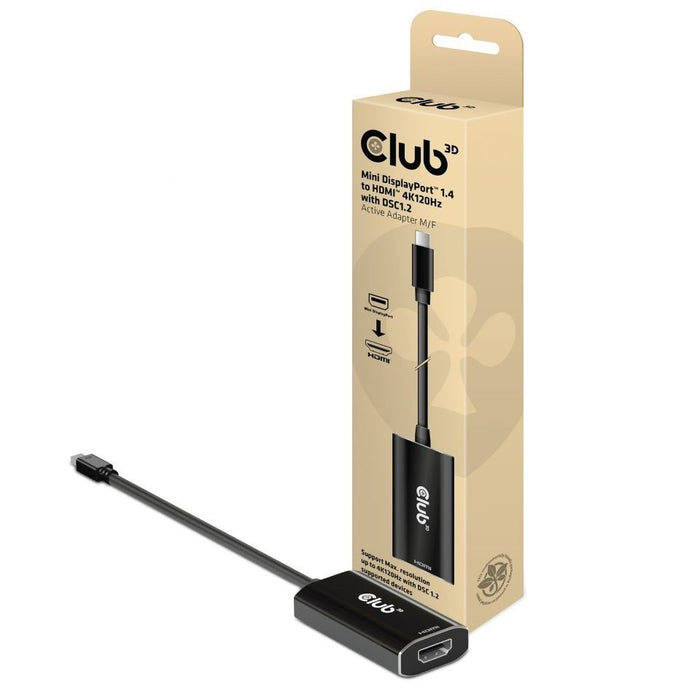 EAN 8719214471989 - CLUB3D CAC-1186 adaptador de cable de vídeo 0,15 m Mini DisplayPort HDMI tipo A (Estándar) Negro imagen 1