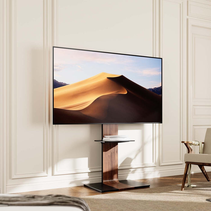 EAN 8435739903650 - AISENS FT86TSE-401 mueble y soporte para dispositivo multimedia Negro, Marrón Panel plano Carro para admi imagen 5