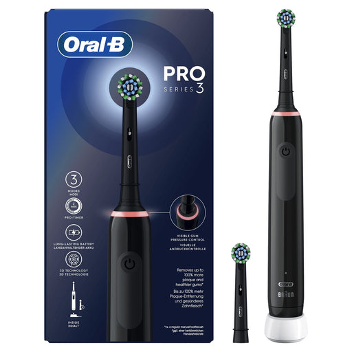 EAN 8006540759790 - Oral-B Pro 3 Pro3 3000 Adulto Cepillo dental oscilante Negro imagen 1
