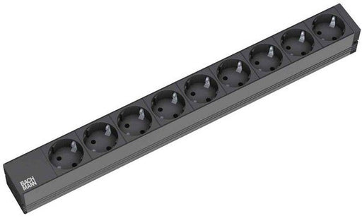 EAN 4016514019274 - Bachmann 9x Schuko, 2m base múltiple 9 salidas AC Negro imagen 1