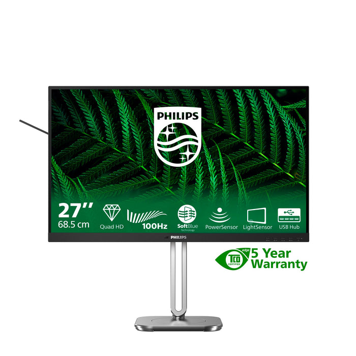 EAN 8721038001785 - Philips 5000 series 27B2G5500/00 pantalla para PC 68,6 cm (27") 2560 x 1440 Pixeles Quad HD LCD Antracita imagen 1