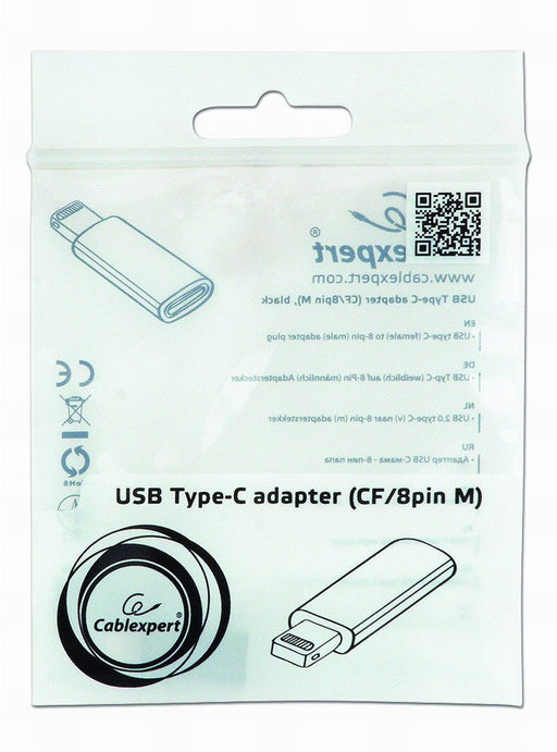 EAN 8716309098793 - Gembird A-USB-CF8PM-01 cambiador de género para cable USB type-C 8-pin Negro imagen 2