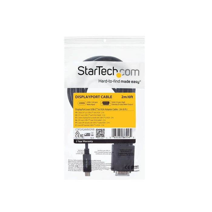 EAN 0065030865562 - StarTech.com CDP2VGAMM2MB adaptador de cable de vídeo VGA (D-Sub) Negro imagen 6