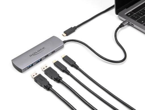 EAN 4043619642991 - DeLOCK 64299 hub de interfaz USB 3.2 Gen 1 (3.1 Gen 1) Type-C 10000 Mbit/s Gris imagen 2