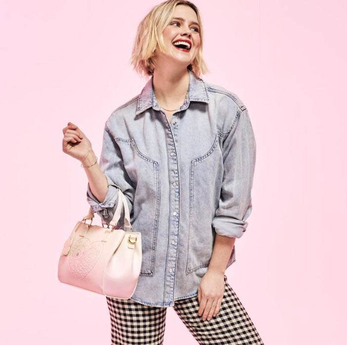 EAN 0671803539884 - Loungefly Stitch & Angel Cherry Blossom Heart Poliuretano (PU) Rosa Chica Bandolera imagen 2