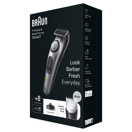 EAN 4210201448273 - Braun BeardTrimmer 7 BT7420 Batería 40 2 cm Negro, Gris imagen 2