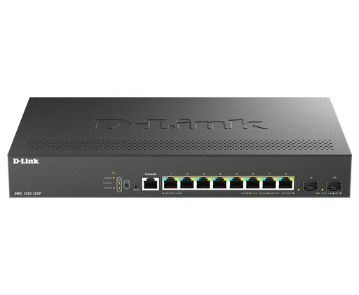 EAN 0790069472435 - D-Link DMS-1250-10SP/E switch Gestionado 2.5G Ethernet (100/1000/2500) Energía sobre Ethernet (PoE) Negro imagen 1