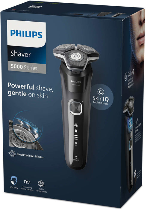 EAN 8720689008082 - Philips SHAVER Series 5000 S5898/35 afeitadora Máquina de afeitar de rotación Recortadora Negro imagen 5