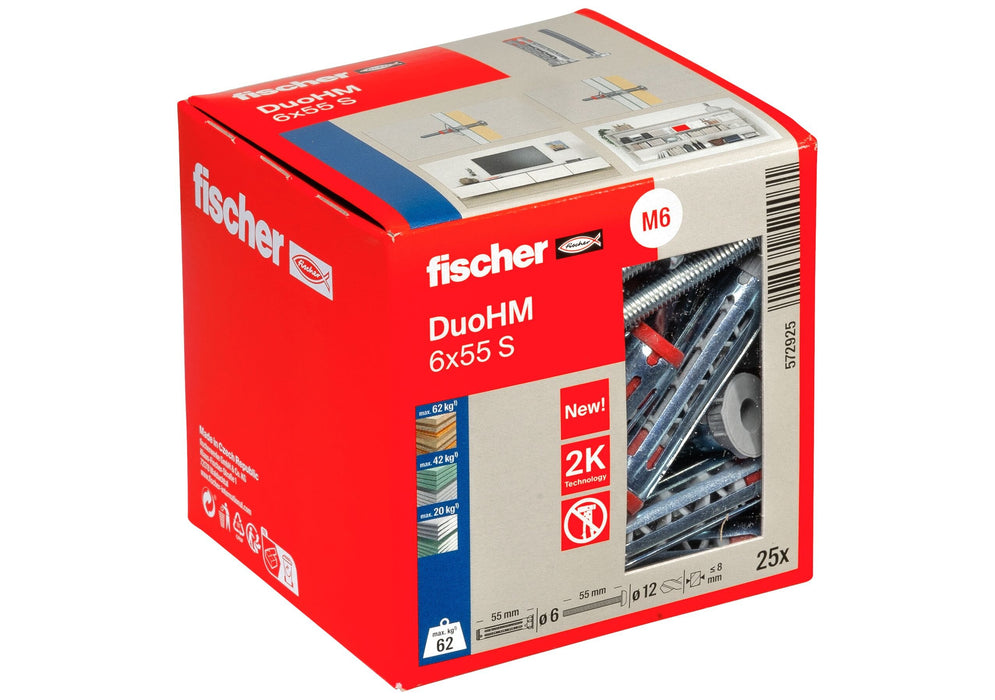 EAN 4048962524031 - Fischer DuoHM 6 x 55 S PH TX Enchufe de pared 55 mm imagen 8